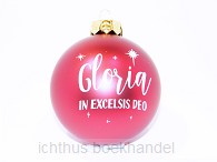 Gloria in excelsis deo Kerstbal rood