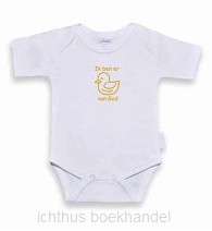 Romper wit/oker 50-56 eendje van God