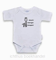 Romper wit/zwart 50-56 Geliefd gedragen