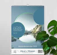 Maandkalender Je bent geliefd Ho of Po