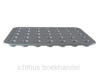 tray voor 35 kleine bekertjes zilverkl.