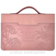 Biblecover Large love pink blush