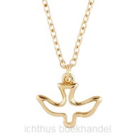 Pendant Cutout Dove Goldplated