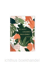 Hardcover journal Justly Mercy Humbly
