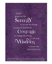Lux Leather Journal Serenity Prayer