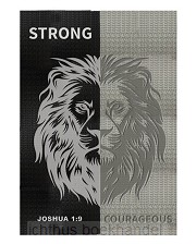 Lux Leather Journal Strong and courageou