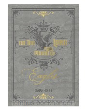 Lux leather journal Wagles Isaiah 40:31