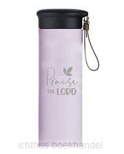 Thermos Bottle Praise the Lord Pink