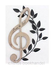 Wall Art G-cleff Praise the Lord 41x28cm