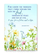 Hardcover journal For i know the thought