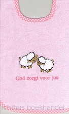 Slab roze schaapjes God zorgt voor jou