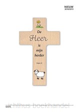 Houten kruisje de Heere is mijn Herder
