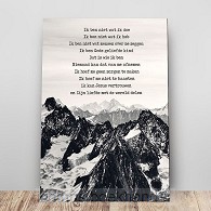 Metalen wandbord A3 credo bergen