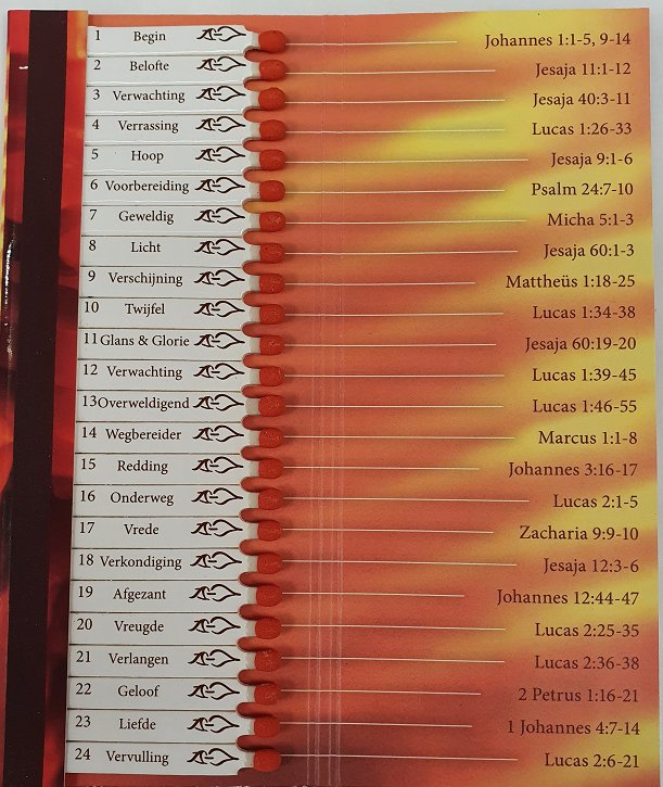 Hoe zit het pakket met Advents momenten er uit? Hoe zit het pakket met Advents momenten er uit?
