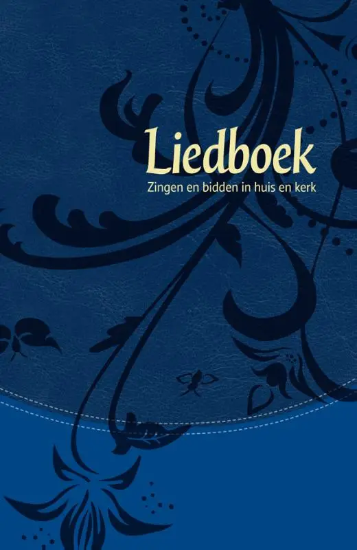 Liedboek - blauw kunstlee