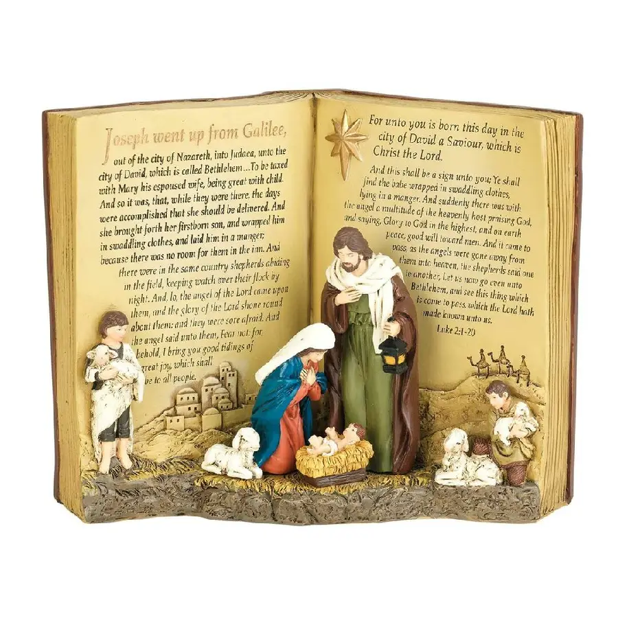 Nativity Figurine  Book Nativity 15,24cm