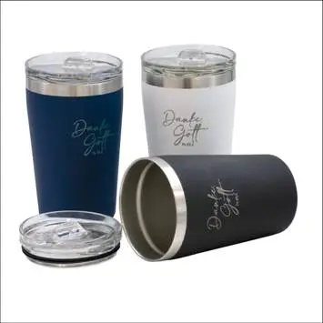 Thermosbeker Blauw Dank God Fil. 4:6-7