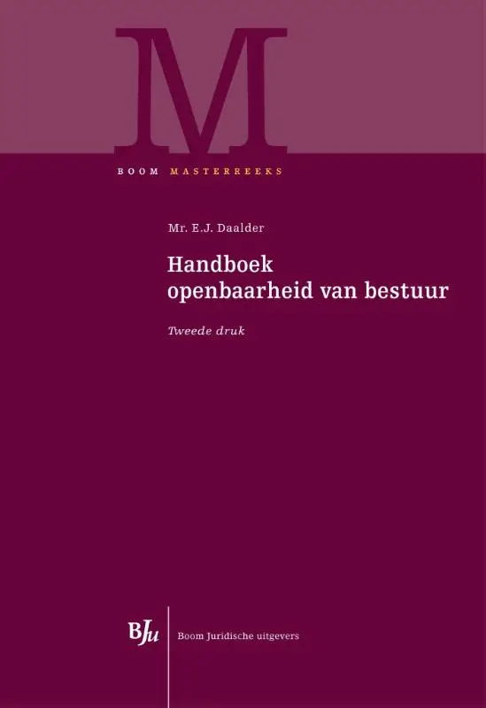 Handboek openbaarheid van bestuur