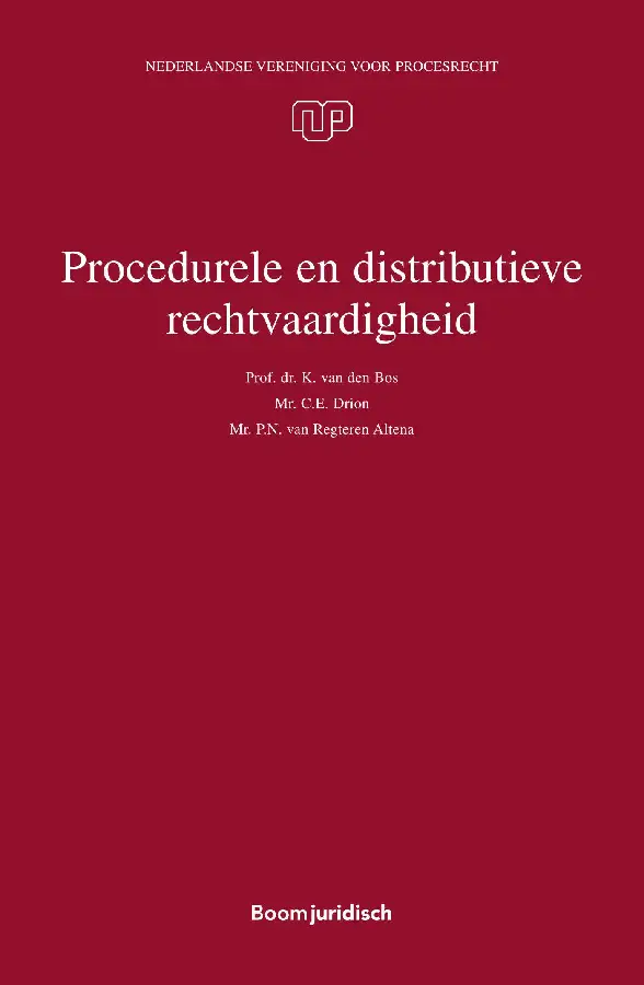 Procedurele en distributieve rechtvaardi
