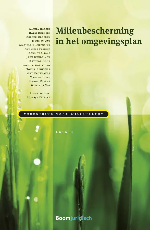 Milieubescherming in het omgevingsplan /