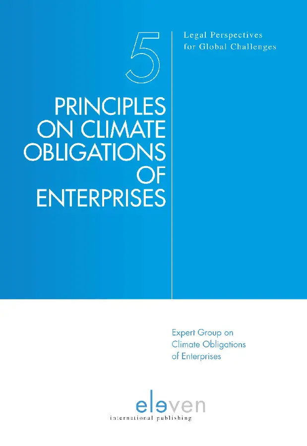 Principles on climate obligations of ent