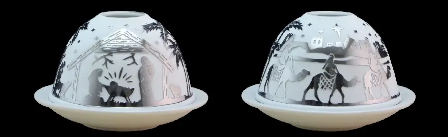 Tealightholder Brilliant light nativity