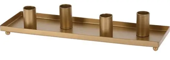 Advent Candleholder Metal 29,8x8,9x5cm