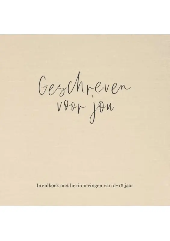 Geschreven voor jou herinneringsboek